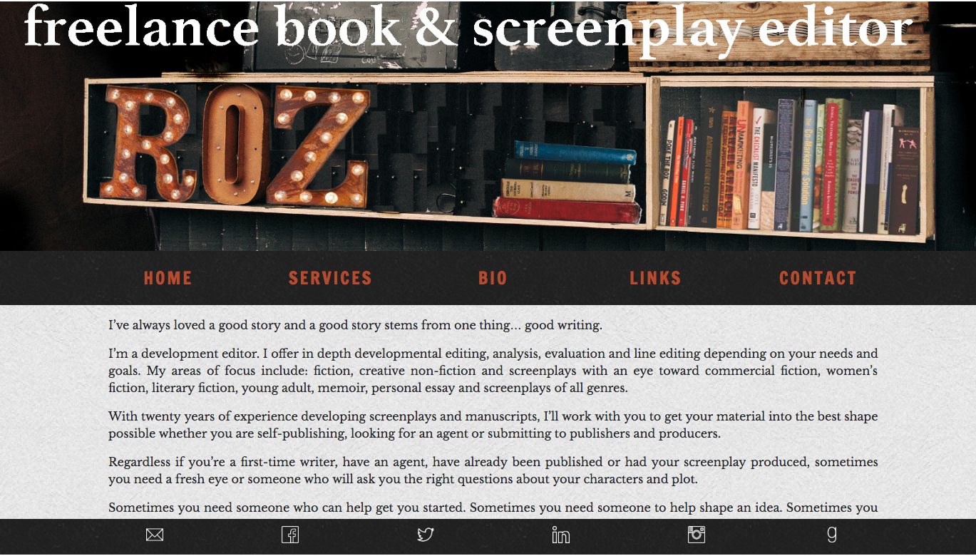 Screenshot of RozWorx website